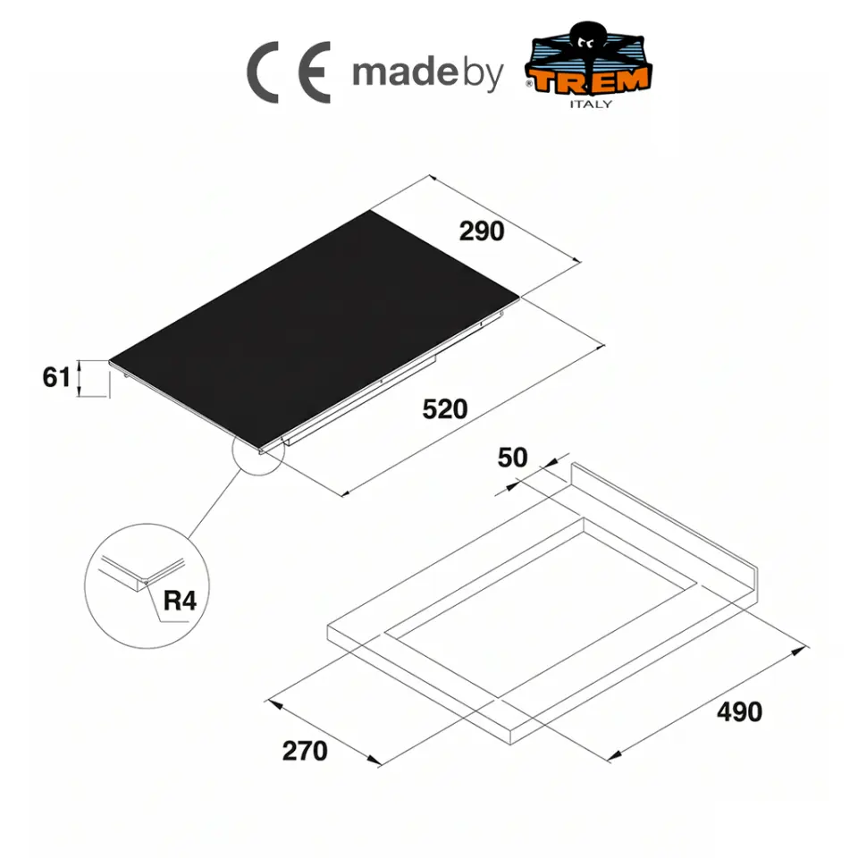 Ocean Systems / made by TREM® - İkili İndüksiyonlu Cam Ocak - Modern, Verimli ve Kompakt