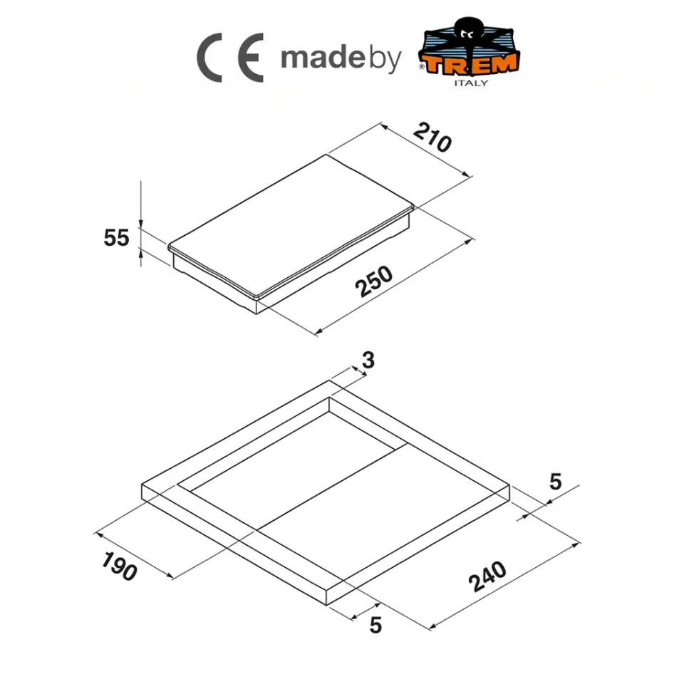 Ocean Systems / made by TREM® - Mini Elektrikli Tekli Ocak - Az yer, Çok İş!